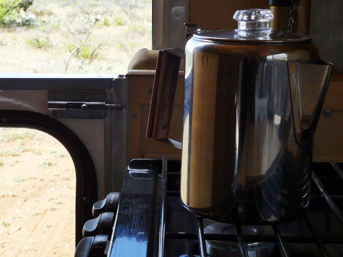 Campground Coffee in a Percolator 