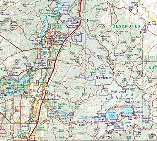 Oregon map area