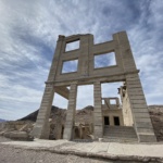 Ghost town structure in Rhyolite