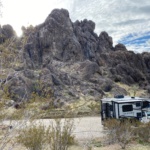 Truck camper at Sawtooth Campground